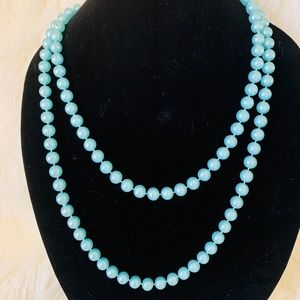 Blue beaded necklace 💙